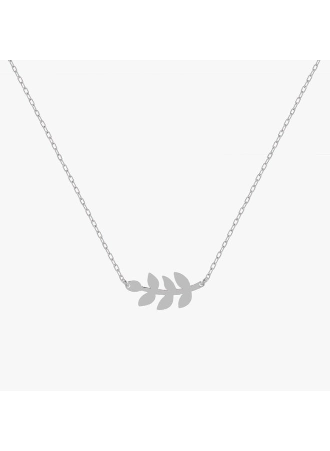 Minza “Wheat” Women’s Necklace, 925 Sterling Silver Wheat Pendant, Minimalist Handmade Necklace for Women, Dainty Silver Jewelry for Everyday Wear & Special Occasion. - Image 1