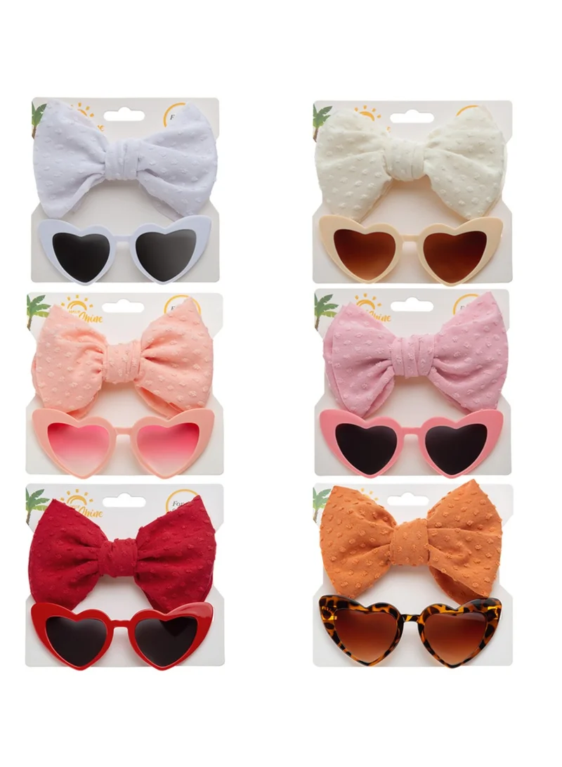 D'Daniela Yara Glasses and Flower Headband Set For Babies and Girls - Cream