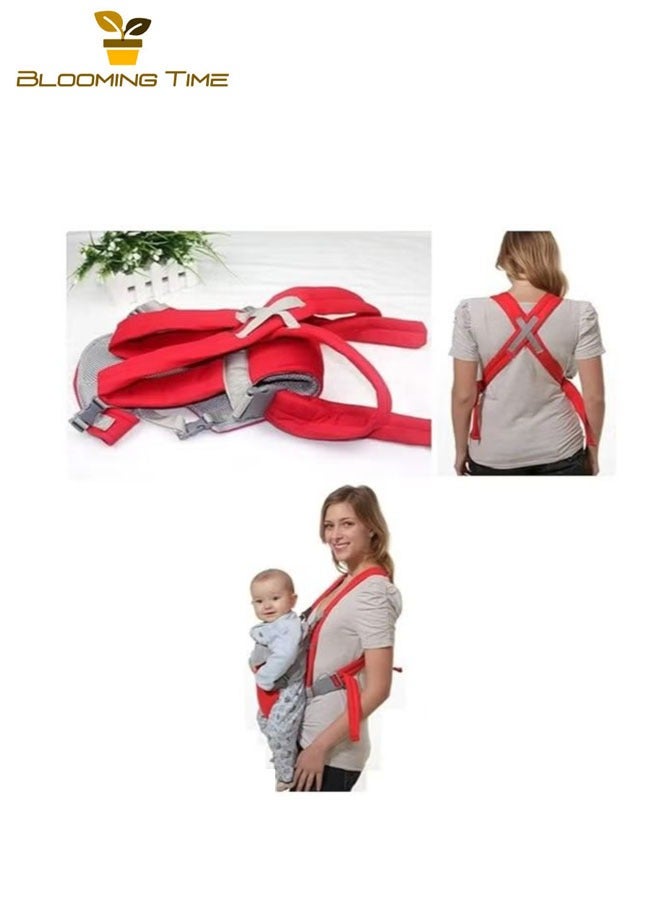 BLOOMING TIME Portable baby carrier, convenient, simple, red  - Image 3