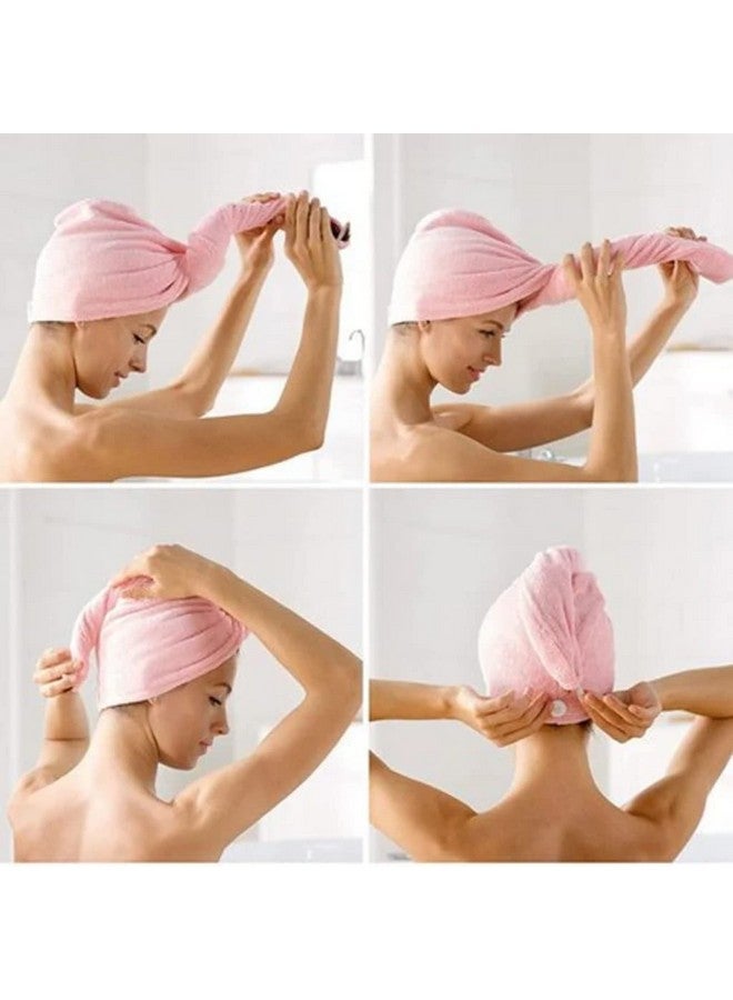 Fuelbyte 3 Pcs Hair Towel Wrap for Women-Quick Drying Microfiber Towel for Hair with Elastic Loop for Tying-Super Absorbent Head Towels Wrap for Ladies Hair Turban - Image 3