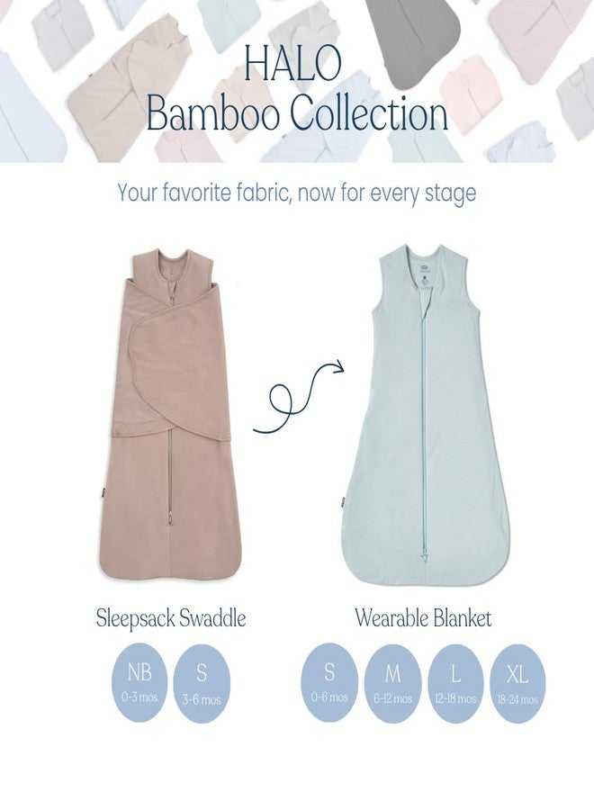HALO SleepSack SuperSoft Swaddle, Cozy Bamboo Viscose, 3-Way Adjustable Swaddle, 2 Way Zipper, 2 TOG, Mauve, Newborn (Pack of 1) - Image 5