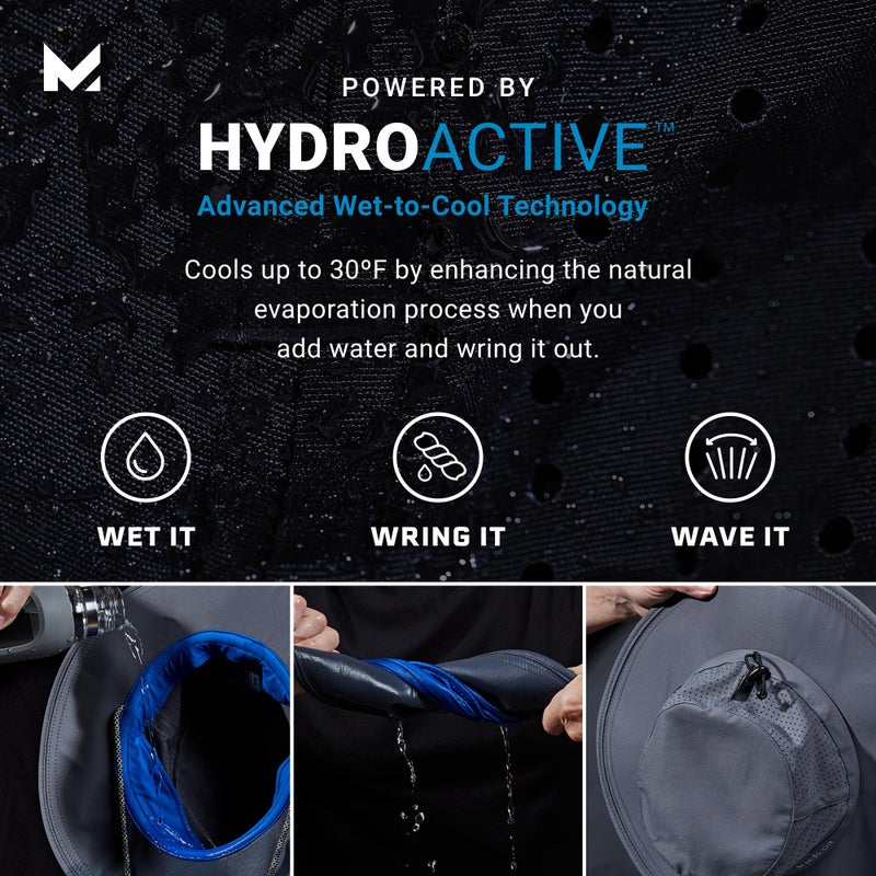 MISSION Cooling Boonie Hat, Charcoal - Unisex Wide-Brim Hat for Men & Women - Lightweight & Durable - Cools Up to 2 Hours - UPF 50 Sun Protection - Machine Washable - Image 5