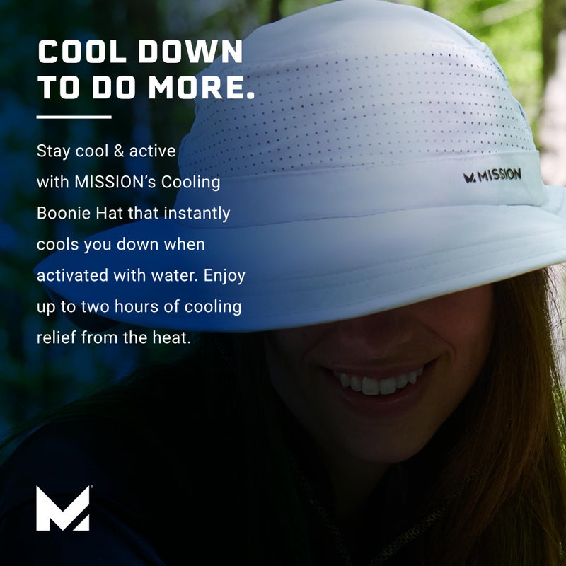 MISSION Cooling Boonie Hat, Charcoal - Unisex Wide-Brim Hat for Men & Women - Lightweight & Durable - Cools Up to 2 Hours - UPF 50 Sun Protection - Machine Washable - Image 4