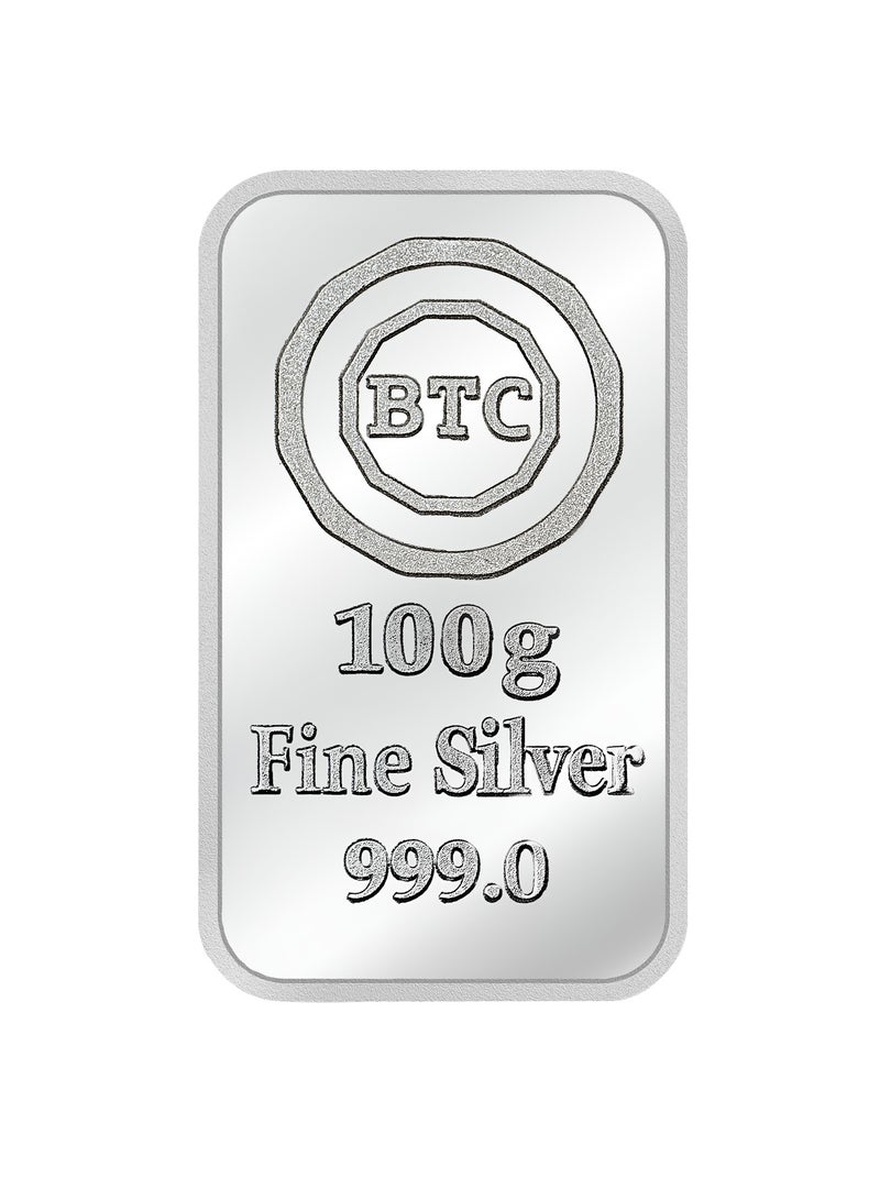 BTC 100g Silver Ingot - Taj Nefru - Image 3