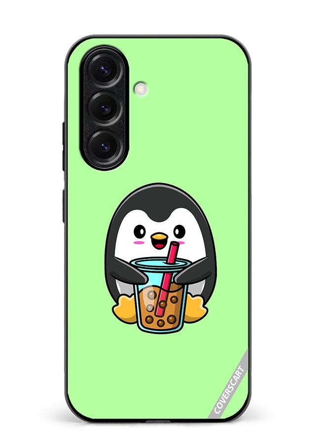 VR CREATIVE Protective Case Cover For Samsung Galaxy S25 Penguin Cola Design Multicolour