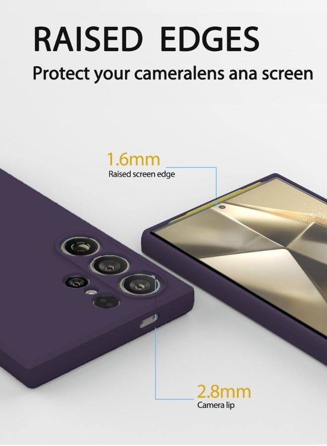 BORTONY Samsung S25 Ultra Case Liquid Soft Silicone Gel Rubber Galaxy S25 Ultra Cover Anti Scratch Shockprrof Protective Case for Samsung Galaxy S25 Ultra 6.8 Inch - Image 3