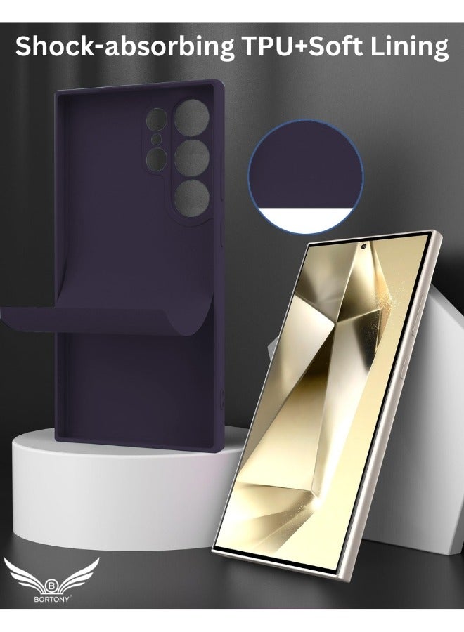 BORTONY Samsung S25 Ultra Case Liquid Soft Silicone Gel Rubber Galaxy S25 Ultra Cover Anti Scratch Shockprrof Protective Case for Samsung Galaxy S25 Ultra 6.8 Inch - Image 5