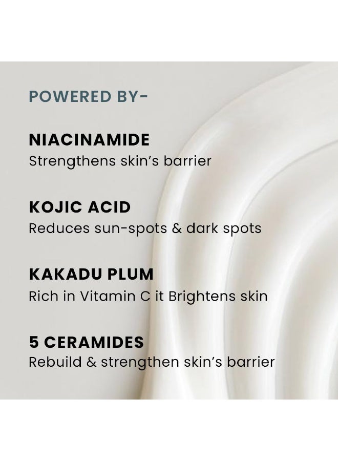 Hyphen All I Need Sunscreen SPF50 PA++++ | Brightens with Niacinamide, Kojic Acid, Vit C Rich Kakadu Plum | Hydrating Winter Sunscreen Moisturizer |Lightweight Non-Greasy UVA/B Protection | Oily, Dry, All Skin Types | For Women & Men -30ml - Image 4