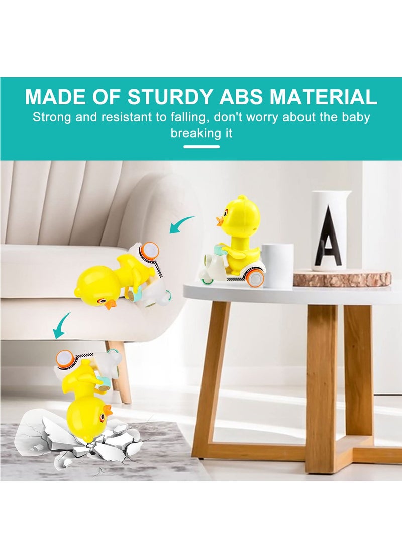 Barakah 2 Pcs Animal Cartoon Cars for Toddlers 1 2 3, Baby Duck Toy Cars for 1 2 Year Old Toddler, Toddler Boy Toys for 1 Year Old Boy and Girl, Birthday Gifts for Baby Toys 12-18 Months - Image 4