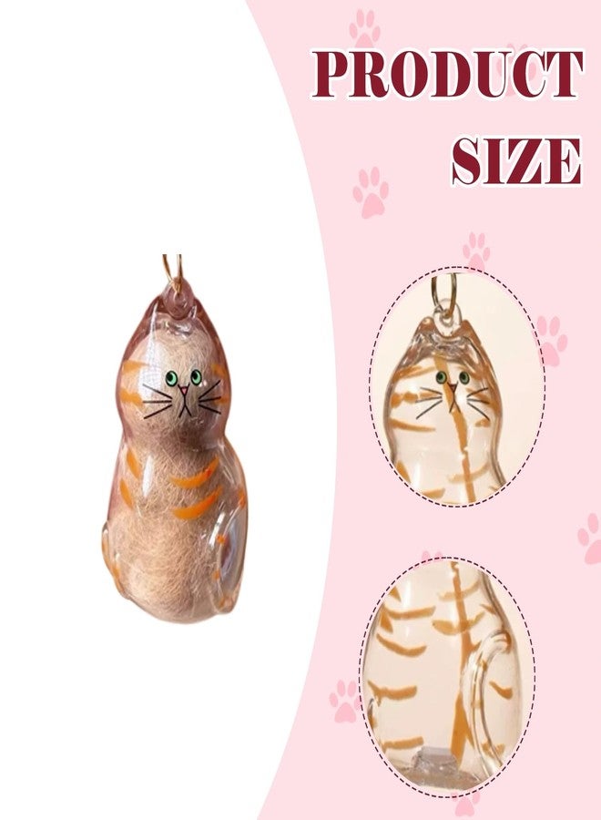 CIYOJA Cat Pet Keepsake Funeral Supplies: DIY Pet Fur Memory Capsule, Memorial Keychain for Cats, Transparent Transparent Material Pets Fur Keepsake, Self-Fill cat Memorial Gift for Pets Lovers (No.5) - Image 2