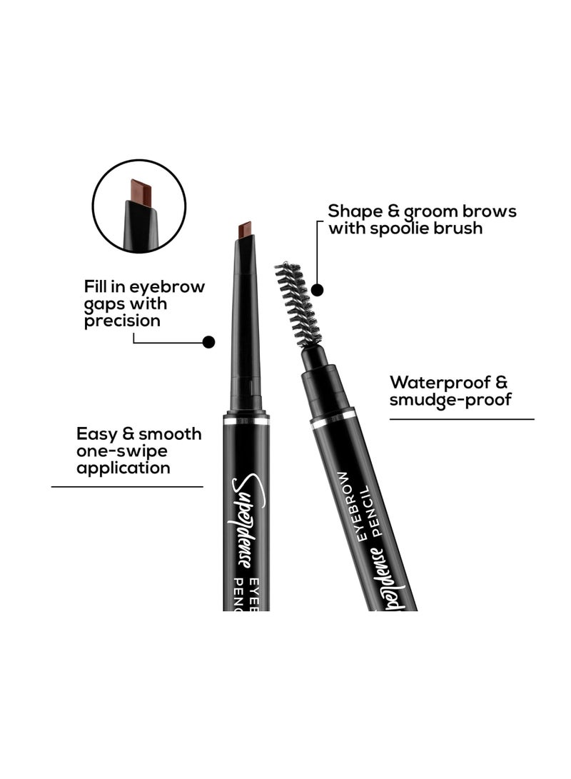 Renee RENEE Superdense Eyebrow Pencil with Spoolie  Brown  Smudge Proof Waterproof  Highly Pigmented for Fill in Brow Gaps  Smooth One Swipe Precision Application  Enriched with Vitamin C and Jojoba Oil - Image 2