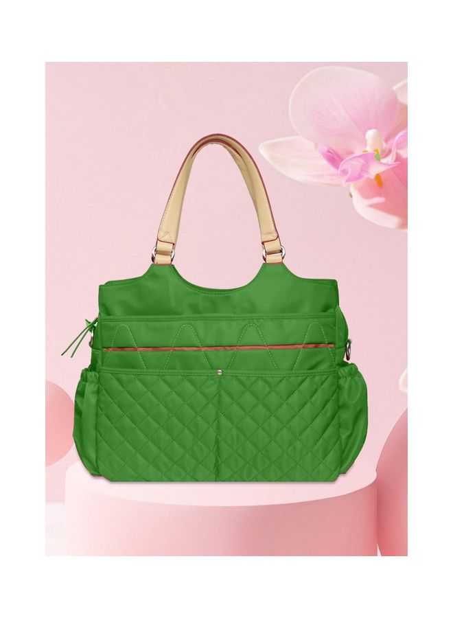Sunveno Fashion Diaper Bag With Multiple Pockets - Green - Image 2
