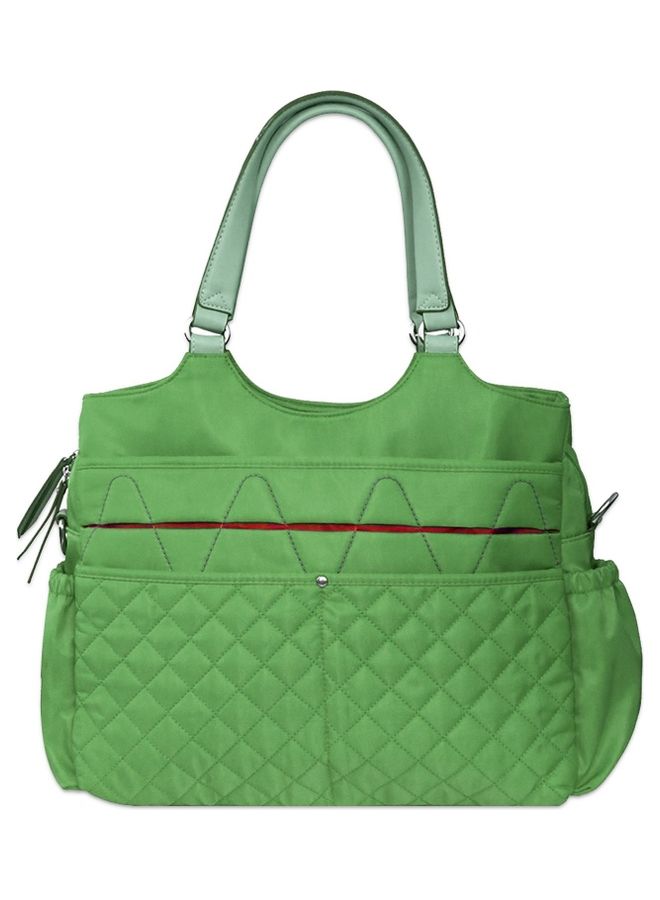 Sunveno Fashion Diaper Bag With Multiple Pockets - Green - Image 1