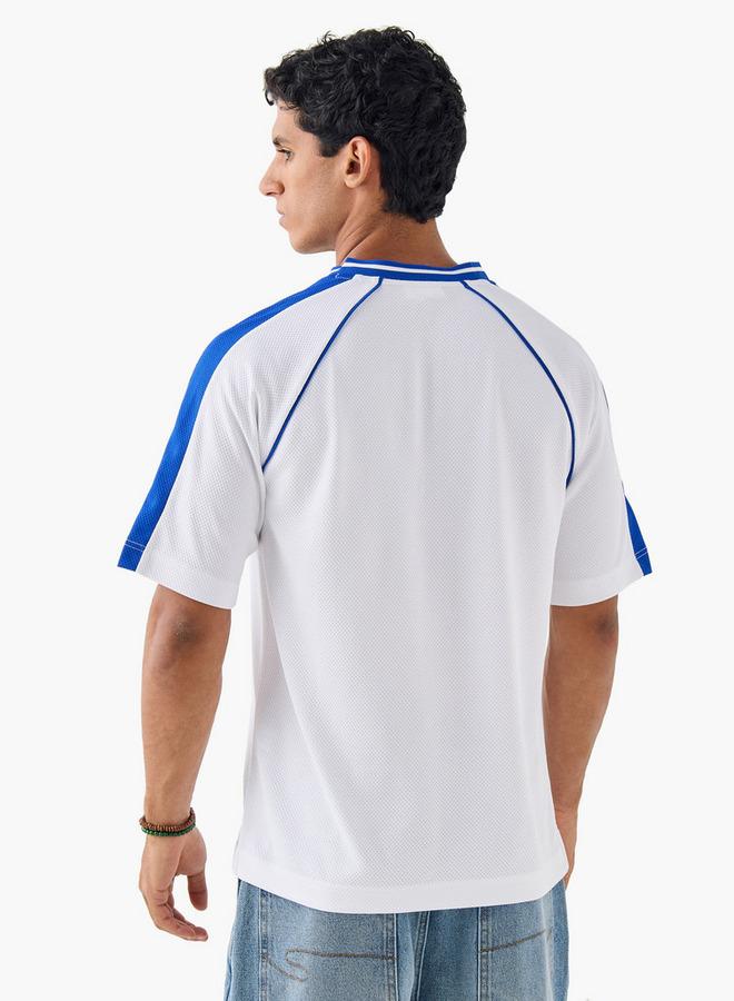 Starter Printed V-neck T-shirt with Short Sleeves - Image 3