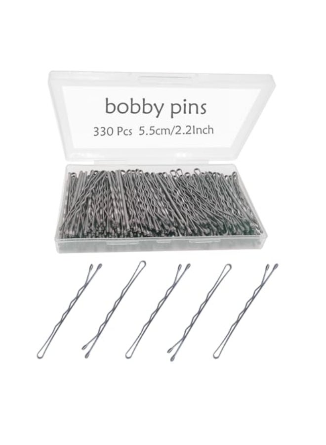 YINGFENG 330 Pcs 22 Inch Hair Bobby Pins Silver With Box Silver Bobby Pins For Gray Hair YINGFENG Reusable Non Slip Hair Pins This Gray Hair Pins For Women Girls And Kids - Image 1