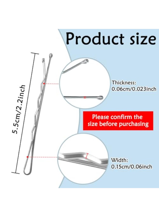 YINGFENG 330 Pcs 22 Inch Hair Bobby Pins Silver With Box Silver Bobby Pins For Gray Hair YINGFENG Reusable Non Slip Hair Pins This Gray Hair Pins For Women Girls And Kids - Image 4