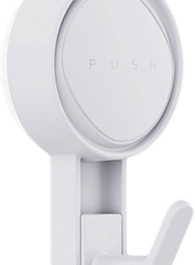 2Pcs Clear Strong Removable Adhesive Wall Mounts Suction Cup Hooks - Image 2