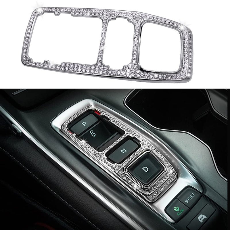 CUCHIYUN Bling Accord Accessories Gear Shift Panel Sticker Trim Shiny Crystal Decorative Decals Compatible with Honda Accord Accessories Hybrid 10th 2022 2021 2020 2019 2018 - Image 3