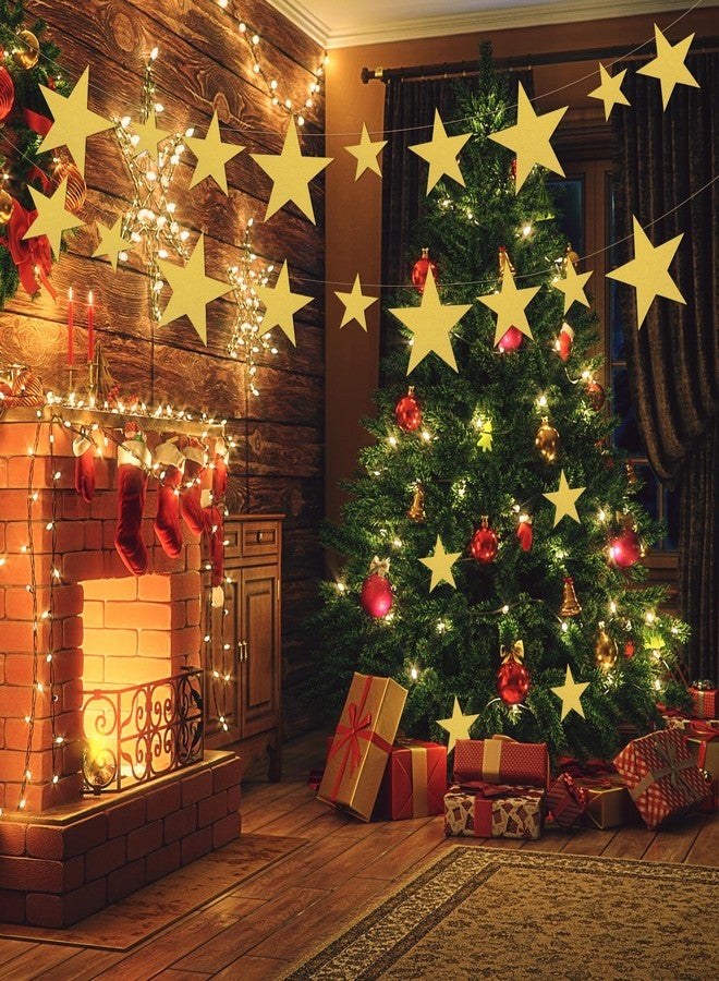 Motroce 120PCS Glitter Gold Five Star Cutouts Paper Gold Star Cutouts Star Confetti Cutouts Decorations for Wedding Party Bulletin Board Stars Classroom Wall Christmas Party, 3 Sizes - Image 4