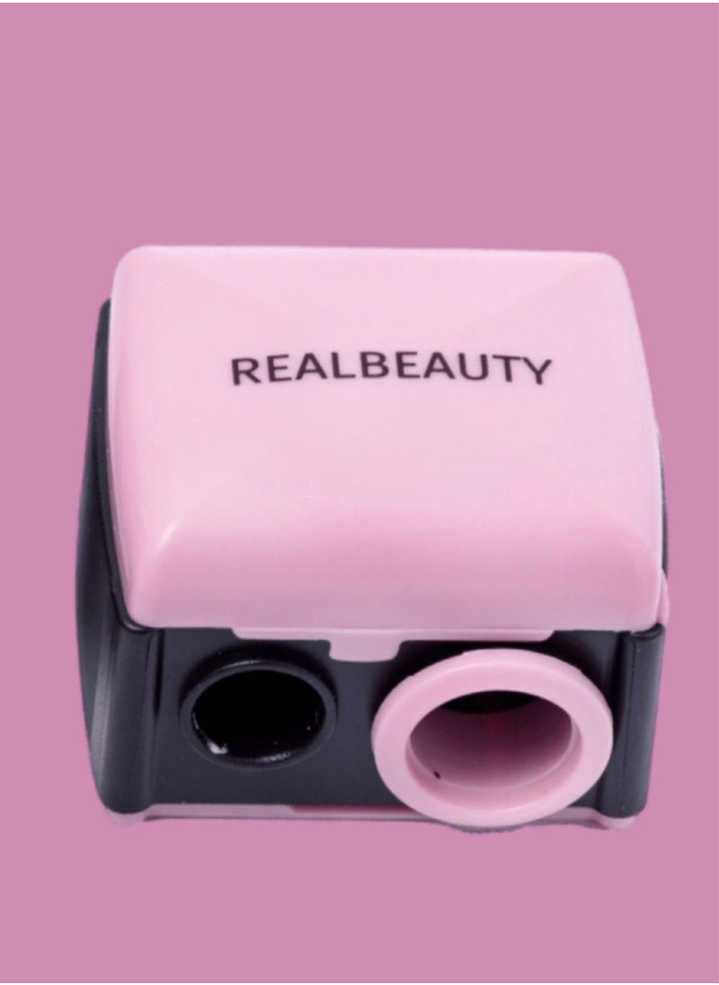 REAL BEAUTY - 6 Pieces Real Beauty Sharpener For Girls New Shape Dual Use Can Be Used For Highlights And Limiters - Image 1
