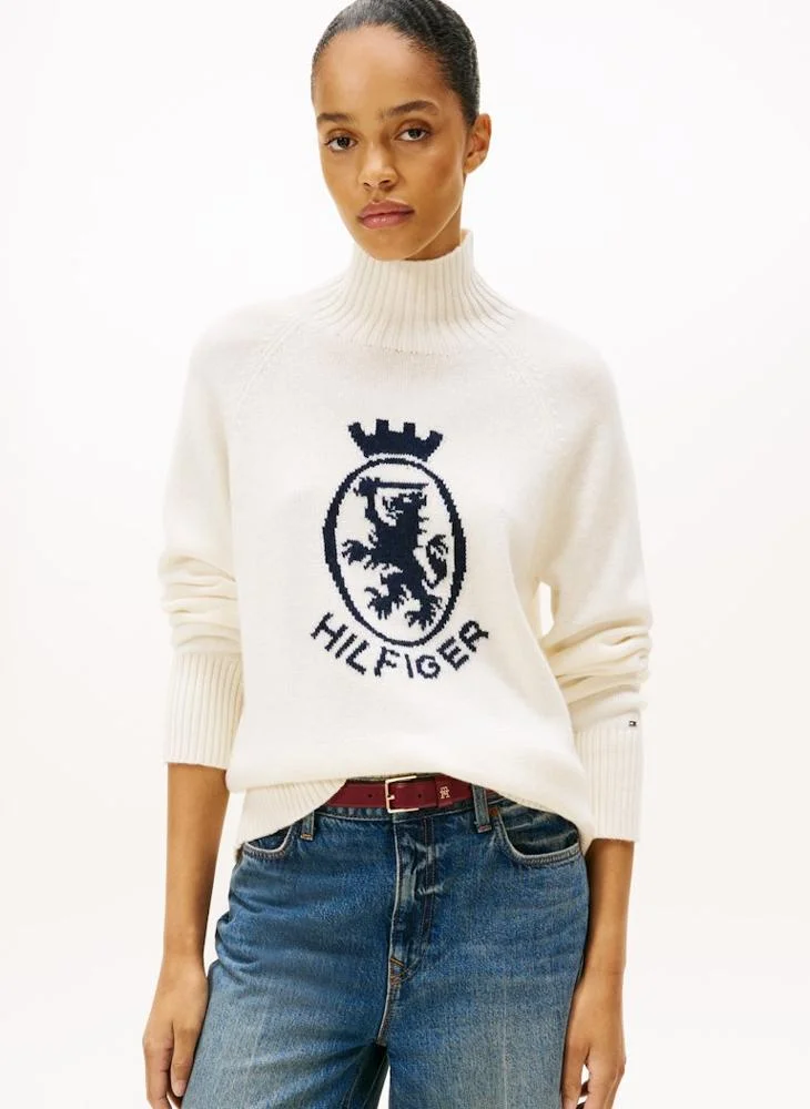 TOMMY HILFIGER Graphic High Neck Sweater