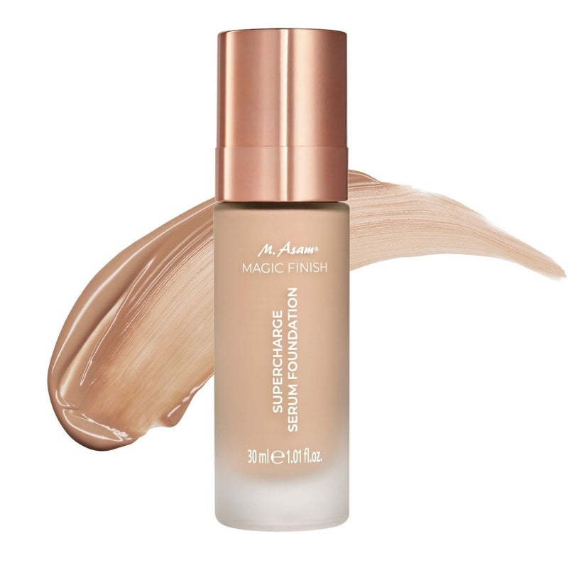 M.Asam M. Asam MAGIC FINISH Supercharge Serum Foundation Cool Honey (1.01 Fl Oz) - Moisturizing Make Up & Firming Face Serum In One, Anti-aging CC Cream With Optimal Coverage & Hyaluronic Acid - Image 1