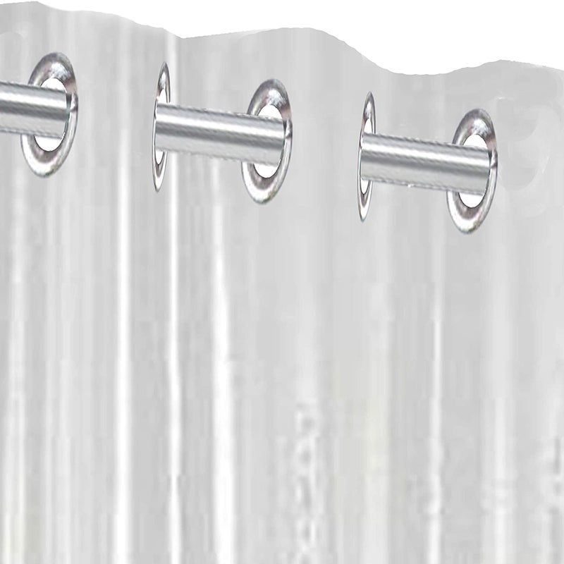 A CUBE LUXURY SOLUTIONS A Cube Luxury Solutions PVC AC Curtain Eyelet Rings Waterproof Material 15 MM Thickness Mold Mildew Free Transparent 12ft  - Image 1