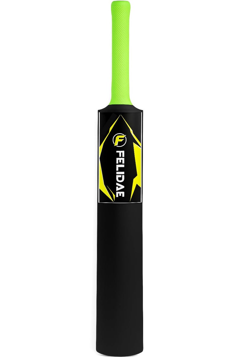 FELIDAE (Size – 3) PRO KidsZone Heavy Grade Strong Plastic Cricket Bat with Wicket Set & 1 Tennis Ball for Kids (Size 3, Age 6-10 Year Old Kids), Strong Plastic (Green) - Image 2
