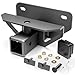 YZONA Tow Hitch 2 Inch for Ram Hitch Trailer Kit Class 3 III Rear Bumper Towing Receiver Compatible with 20032018 Dodge Ram 1500 1924 Ram 1500 Classic 0313 Ram 2500 3500 Tow Combo with Cover - Image 2