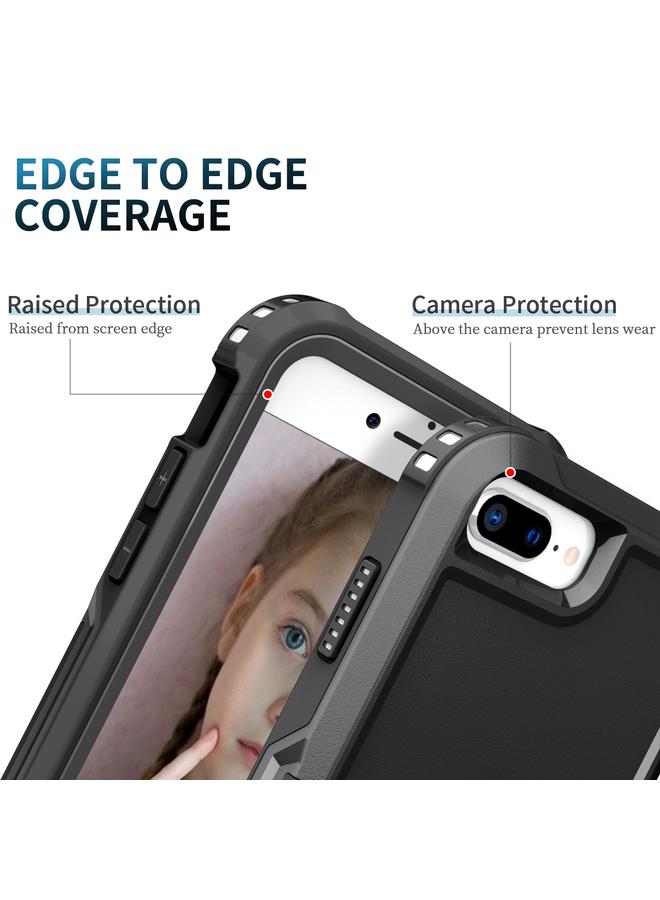 Zaboon 3 in 1 PC + TPU Phone Case with Ring Holder For iPhone 8 Plus & 7 Plus - Image 3