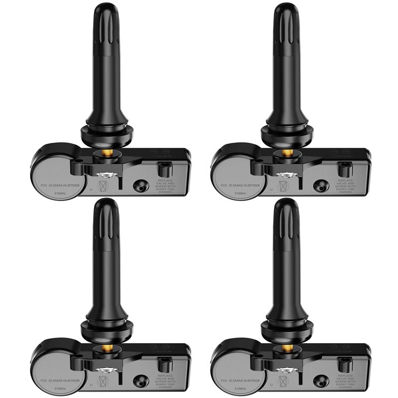 ROADFAR TPMS Sensor 315MHz Tire Presure Sensor Fits for Buick for Chevrolet for GMC for Pontiac More Replaces 13598771 13598772 13586335 Sets of 4