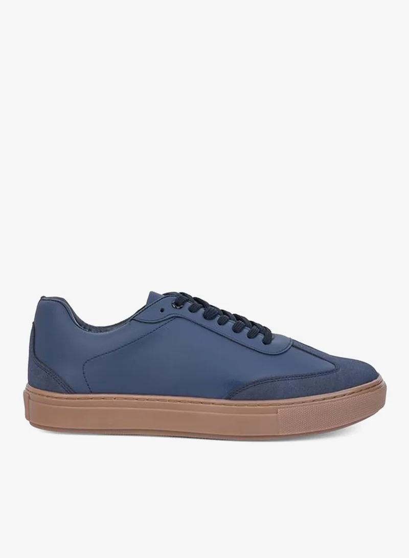 Styli Stitch Detail Low Top Gum Sole Shoes