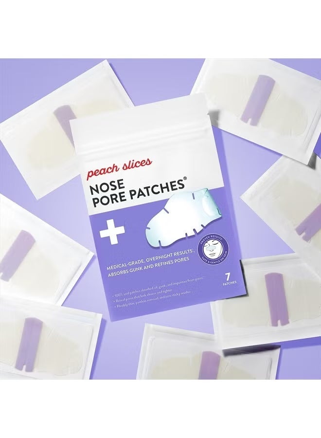 Peach Slices | Nose Pore Patches | Medical-Grade Hydrocolloid | Targets Pores & Pimples | Absorbs Oil Overnight | Vegan | Cruelty-Free | Facial Skin Care Products | 7 Ct - Image 5
