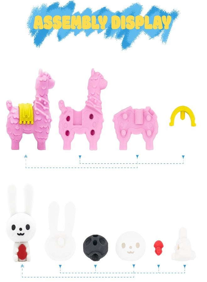 CLOCK KING 30Pcs Cute 3D Easter Erasers, 24 Styles Including Bunnies, Easter Eggs, Flowers, and More. Perfect as Easter Egg Stuffing, School Gifts, and Party Favors. - Image 4