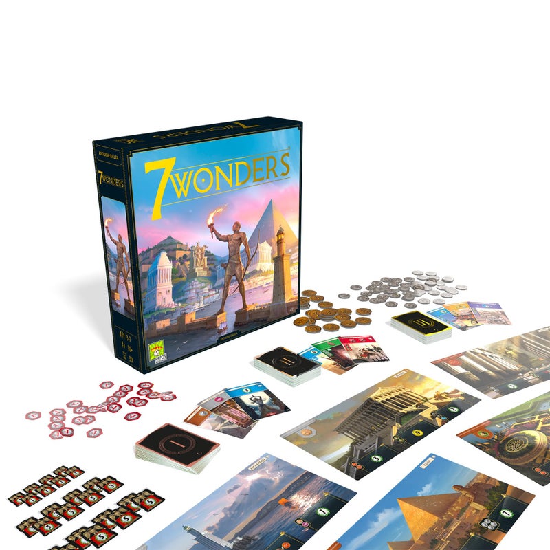 Asmodee 7 Wonders Board Game (New Edition) - Lead Your Civilization to Prosperity, Strategy Game for Kids and Adults, Ages 10+, 3-7 Players, 30 Minute Playtime - Image 3
