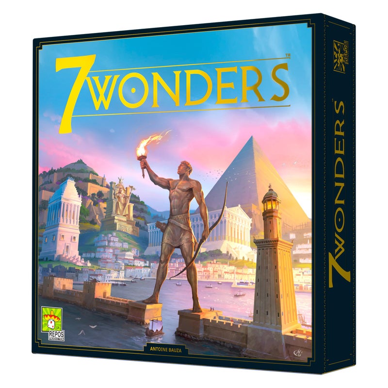 Asmodee 7 Wonders Board Game (New Edition) - Lead Your Civilization to Prosperity, Strategy Game for Kids and Adults, Ages 10+, 3-7 Players, 30 Minute Playtime - Image 1