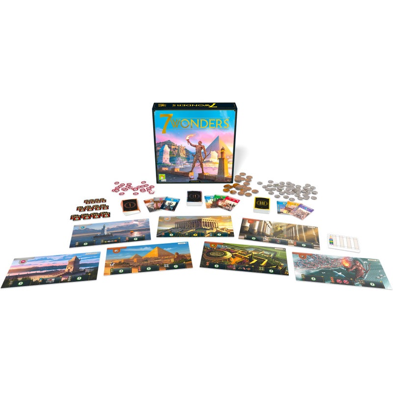 Asmodee 7 Wonders Board Game (New Edition) - Lead Your Civilization to Prosperity, Strategy Game for Kids and Adults, Ages 10+, 3-7 Players, 30 Minute Playtime - Image 4