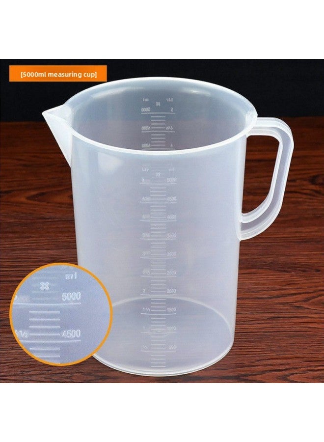 كوب قياس بأسطوانة مدرجة، أدوات خاصة لمتجر الشاي والحليب، كوب قياس بلاستيكي للاستخدام المنزلي، سعة 1000-5000 مل