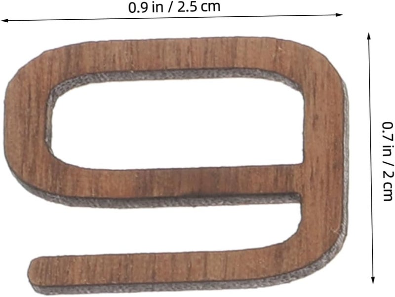 1set DIY Wooden Clock Numbers Kit Classic Arabic Numbers for Wall Quartz Clock Self-Adhesive Home Decor Easy to Read for Crafting Unique - Image 2
