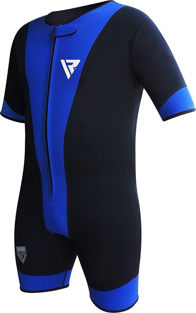 Rdx بدلة ساونا RDX لتمارين الصالة الرياضية والتدريب على اللياقة البدنية وتمارين التنحيف سترة عرق نيونبرين للرجال والنساء لفقدان الوزن جيدة لتشكيل الجسم لرفع الأثقال والجري والركض - Image 3