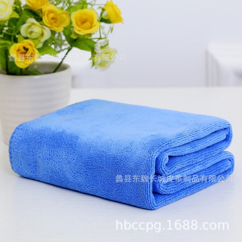 Thick Microfiber Car Towel 30*70cm Ultra-Absorbent medium blue 