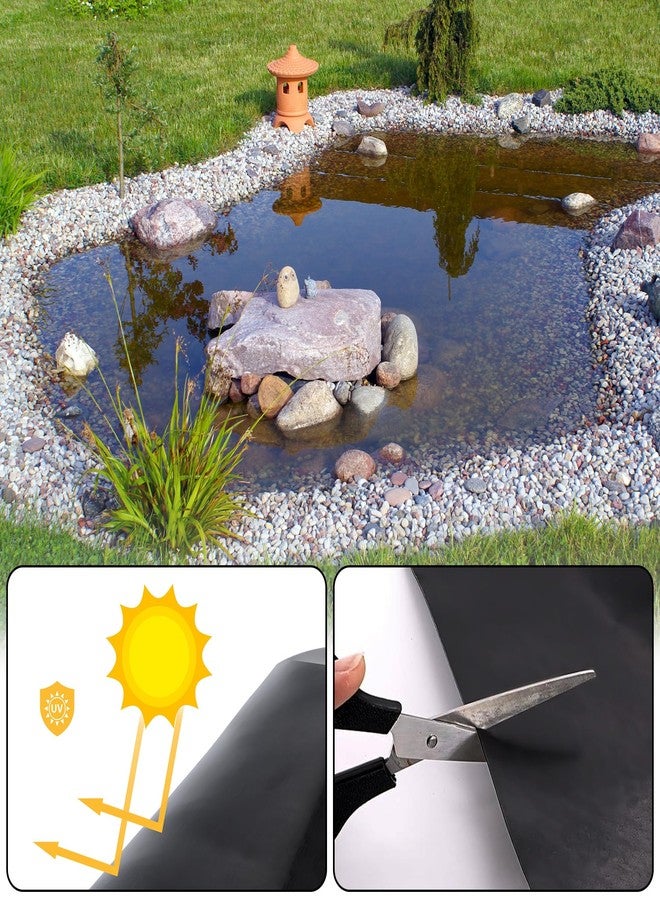 Adroiteet 10 x 10 FT Pond Liner, 20 Mil Fish Pond HDPE Liner, Pond Liners for Outdoor Ponds, Koi Ponds, Garden Fountain, Waterfall - Image 4