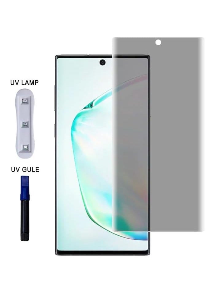 ليتو شاشة زجاجية LI-TO E+ للخصوصية من الأشعة فوق البنفسجية، تغطية كاملة من الحافة إلى الحافة | مضادة للتوهج | مقاومة لبصمات الأصابع | قارئ بصمات الأصابع من الزجاج المقاوم للأشعة فوق البنفسجية، يدعم تقنية ثلاثية الأبعاد مضادة للتجسس (متوافق مع سامسونج S22 Ultra) - Image 3