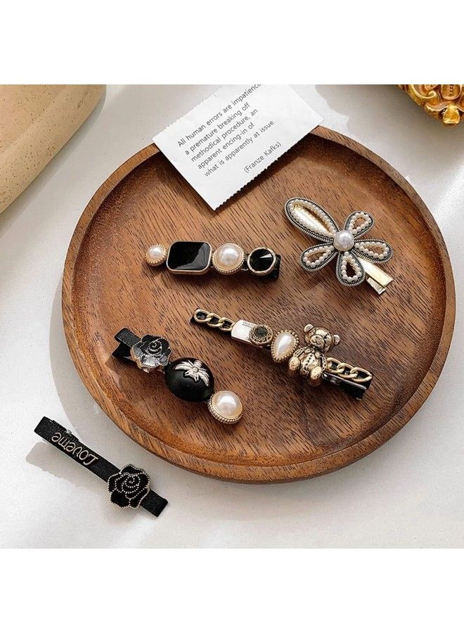 ANNACREATIONS Korean Fashion Style Pearl Rhinestone Metal Hair Clips Hair Pin Stylish Hair Accessories Jewellery For Women And Girls (Pack Of 11) - Image 4