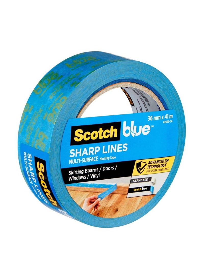 Scotch  3M Scotch Blue Sharp Lines Advanced Masking Tape 2093 3.6 X 4100cm
