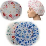 siddhmurti 3 Pcs Women Ladies' Waterproof Swimming Cap Bathing Cap Designer Travel Temporary Shower Caps Elastic Band Plastic Cap Hats - Image 2