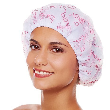 siddhmurti 3 Pcs Women Ladies' Waterproof Swimming Cap Bathing Cap Designer Travel Temporary Shower Caps Elastic Band Plastic Cap Hats - Image 1
