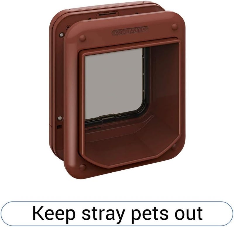 Cat Mate Microchip activated Cat Flap | for up to 30 Cats, Brown - Image 3