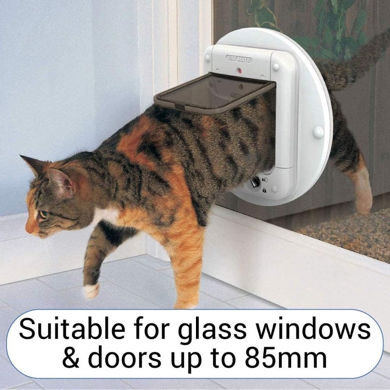 Cat Mate Microchip activated Cat Flap | for up to 30 Cats, Brown - Image 5