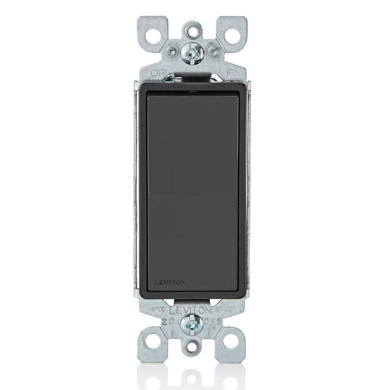 Leviton 5601-2W Dekora Rocker AC Quiet Switch, 1 Pole, 15 Amp, 120/277 Volt, Residential Grade - Image 1